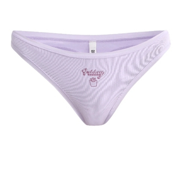 NO BOUNDARIES MID RISE THONG 7 PAIR DAYS OF THE WEEK PANTY SET - Picture 6 of 12